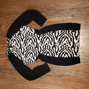 H&M Animal Print Long Sleeve Dress